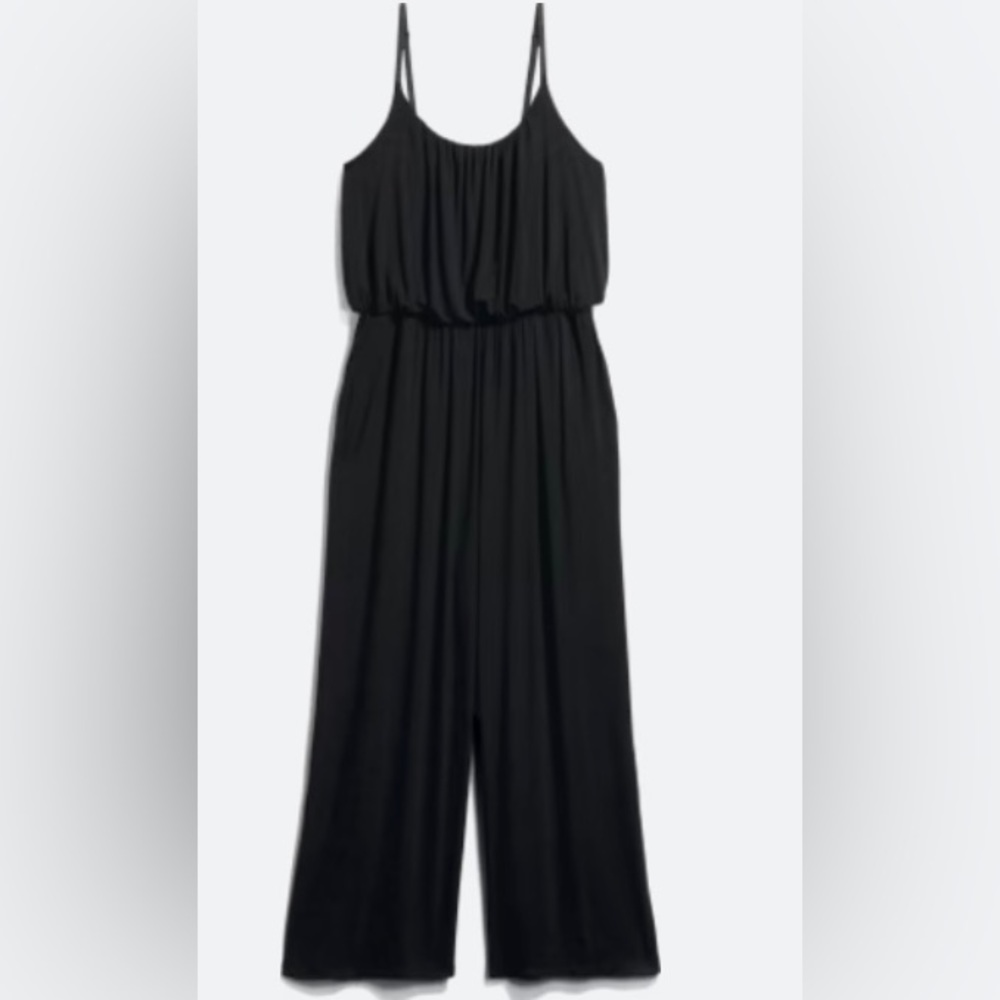 Black knit jumpsuit